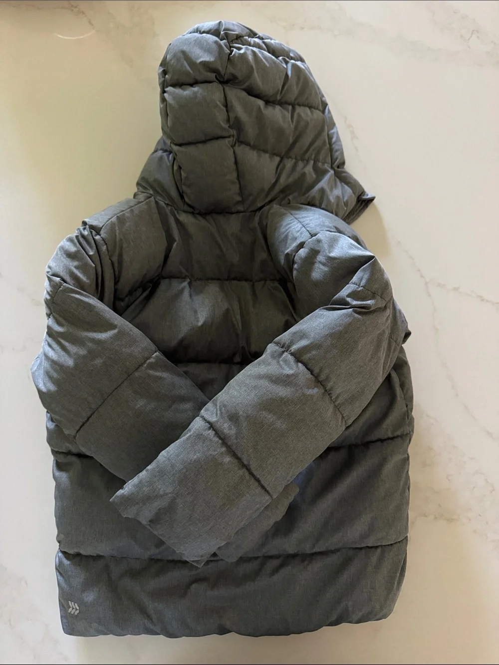 all in motion Hooded Kids Puffer Jacket in Gray